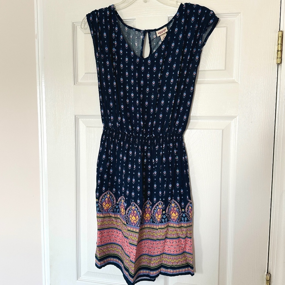 Mossimo Boho Floral Print Summer Dress w/ Pockets